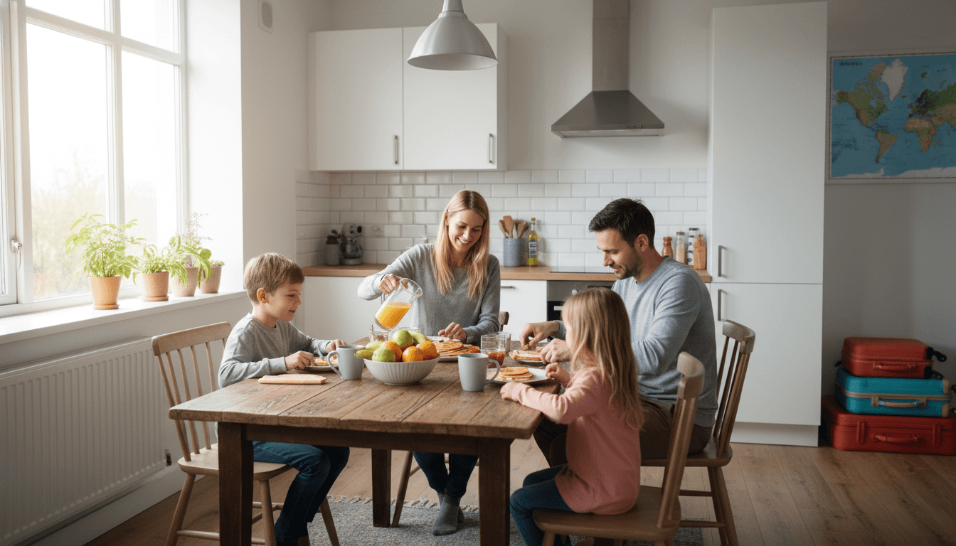 Daily Routine of a Traveling Family