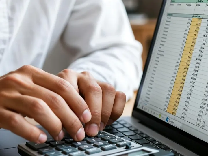 A family walking through an airport with organized carry-on luggage