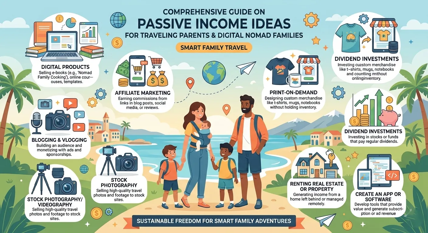 Passive Income Ideas for Traveling Parents