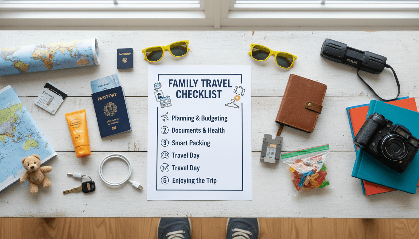 Step-by-Step Family Travel Checklist