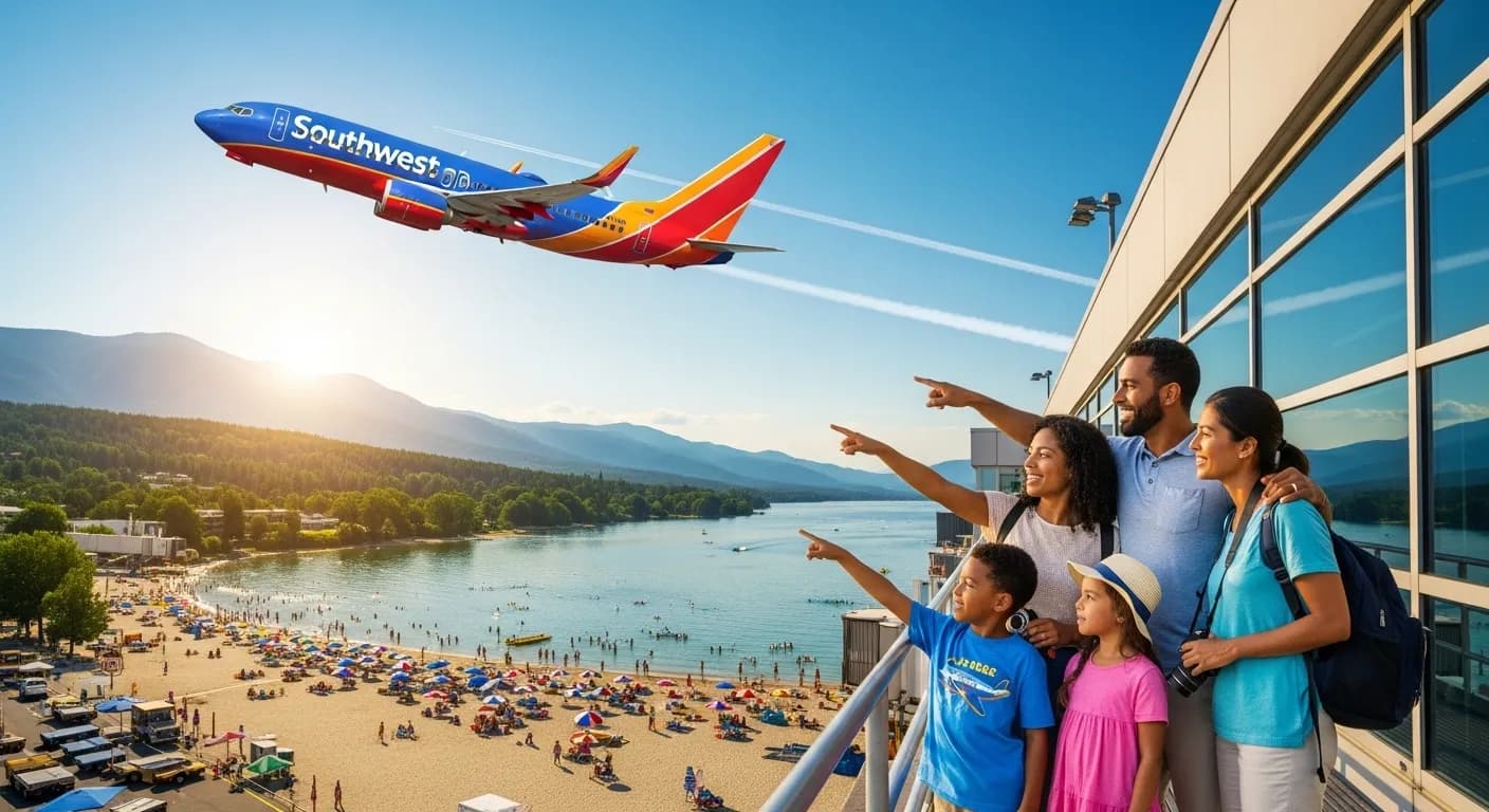 Southwest Airlines flight for family vacations